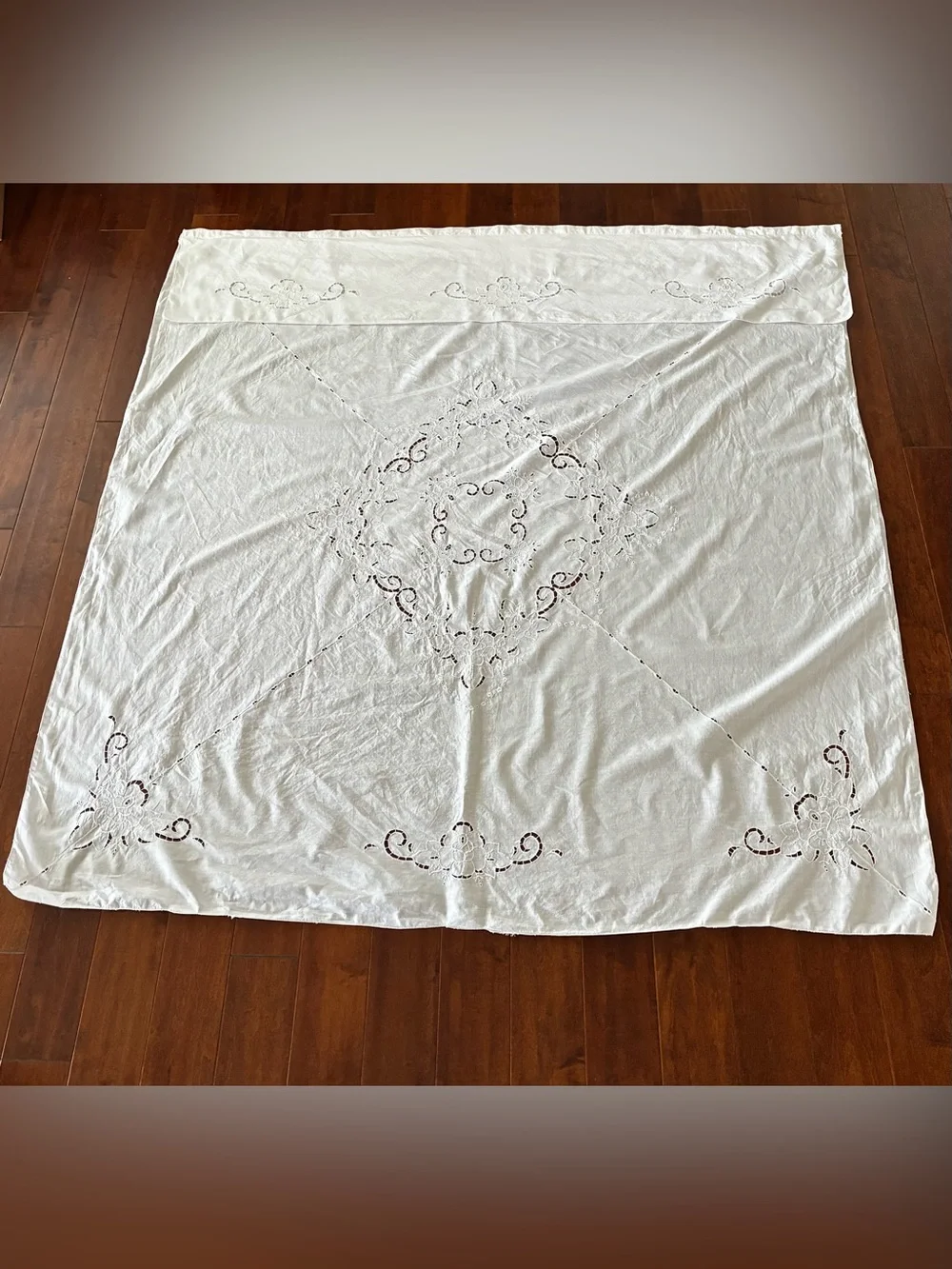 Battenburg Lace White Shower Curtain Cottagecore Shabby Chic Pottery Barn Boho